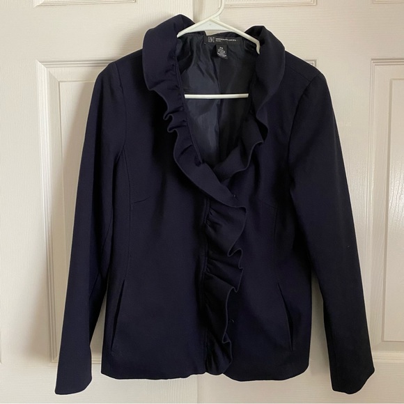 I.N.C. Navy Blue Blazer Size Petite Medium - Picture 2 of 6
